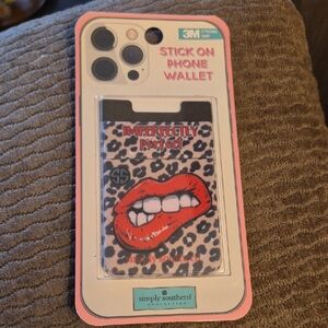 Simply Southern Imperfectly Perfect Phone Wallet - Red and Black Leopard